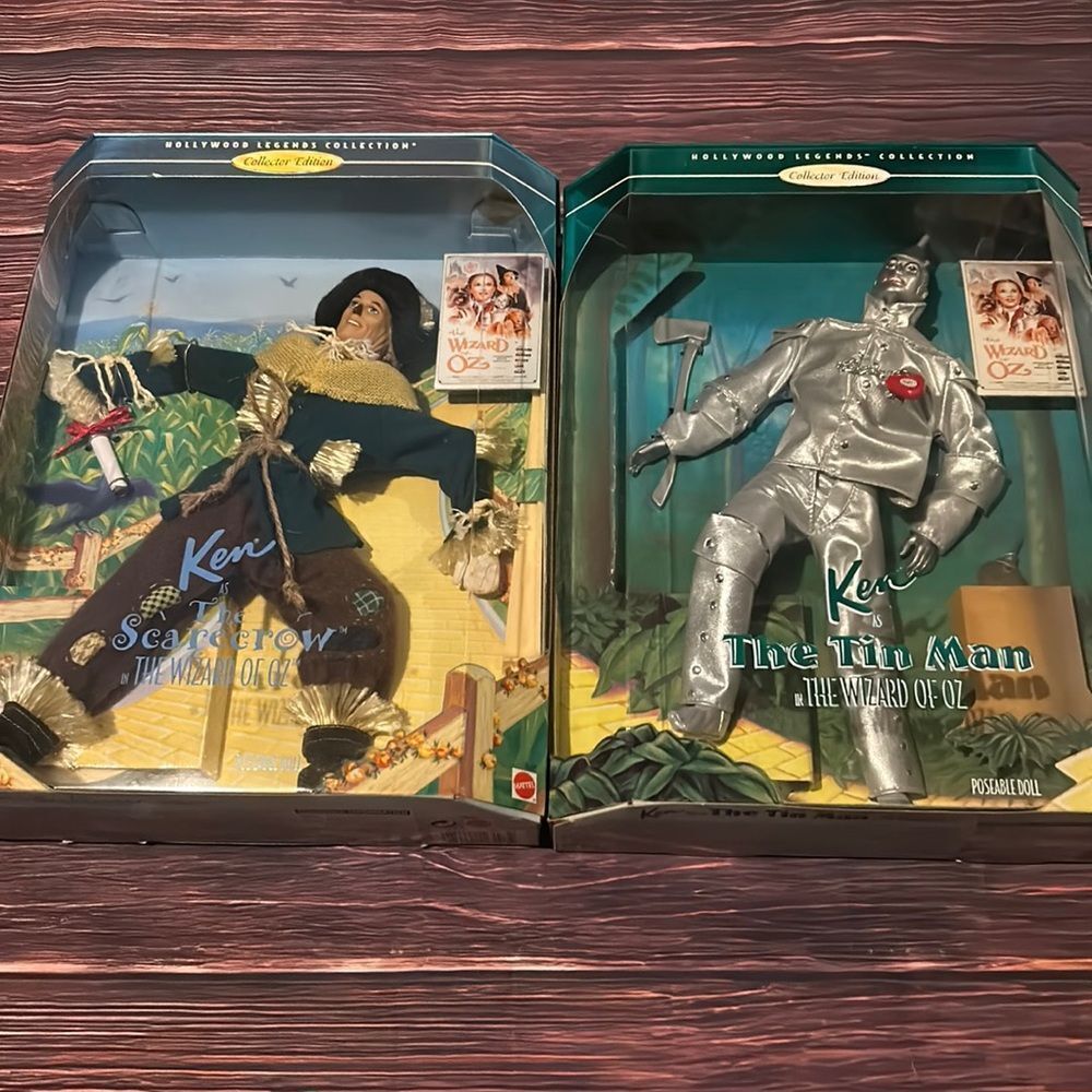 Barbie Mattel Hollywood Legends Collection Ken as The Tin Man and The Scarecrow
